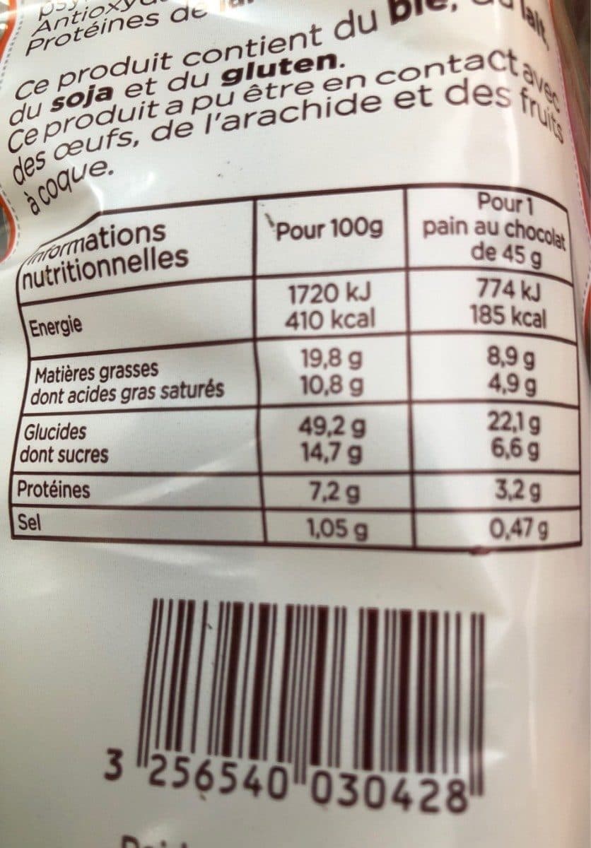 Open Food Facts Pains au chocolat packshot
