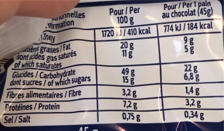 Pasquier Pain au chocolat packshot