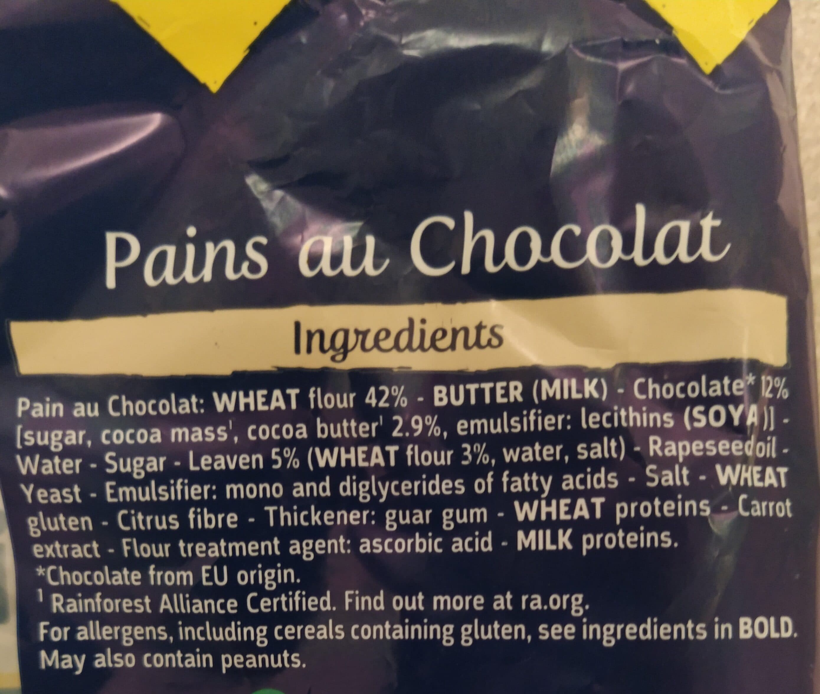 Brioches Pasquier Pain chocolat packshot