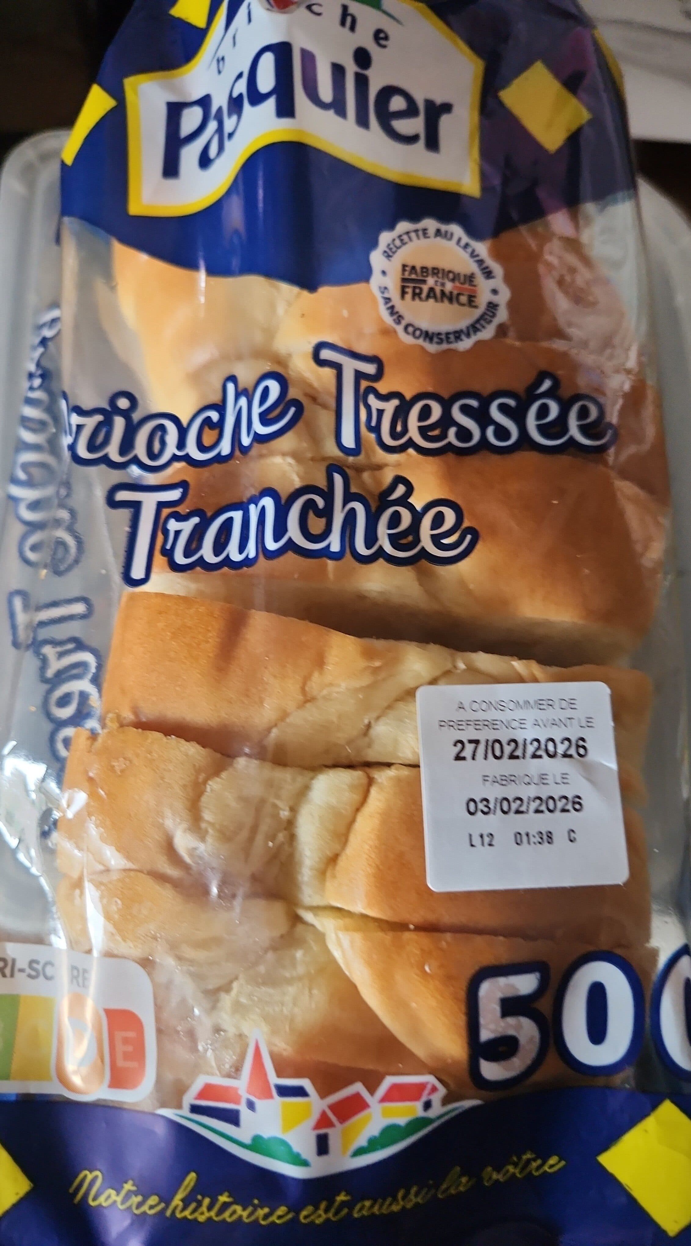 Brioche Pasquier Brioche tressée tranchée packshot