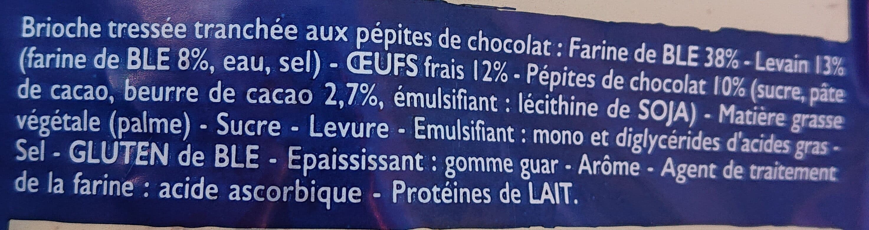 Pasquier Brioche Tressée Tranchée Pépites packshot