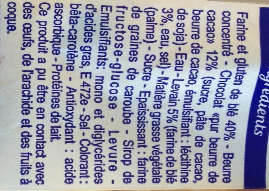 Brioche Pasquier 8 pains au chocolat au levain packshot