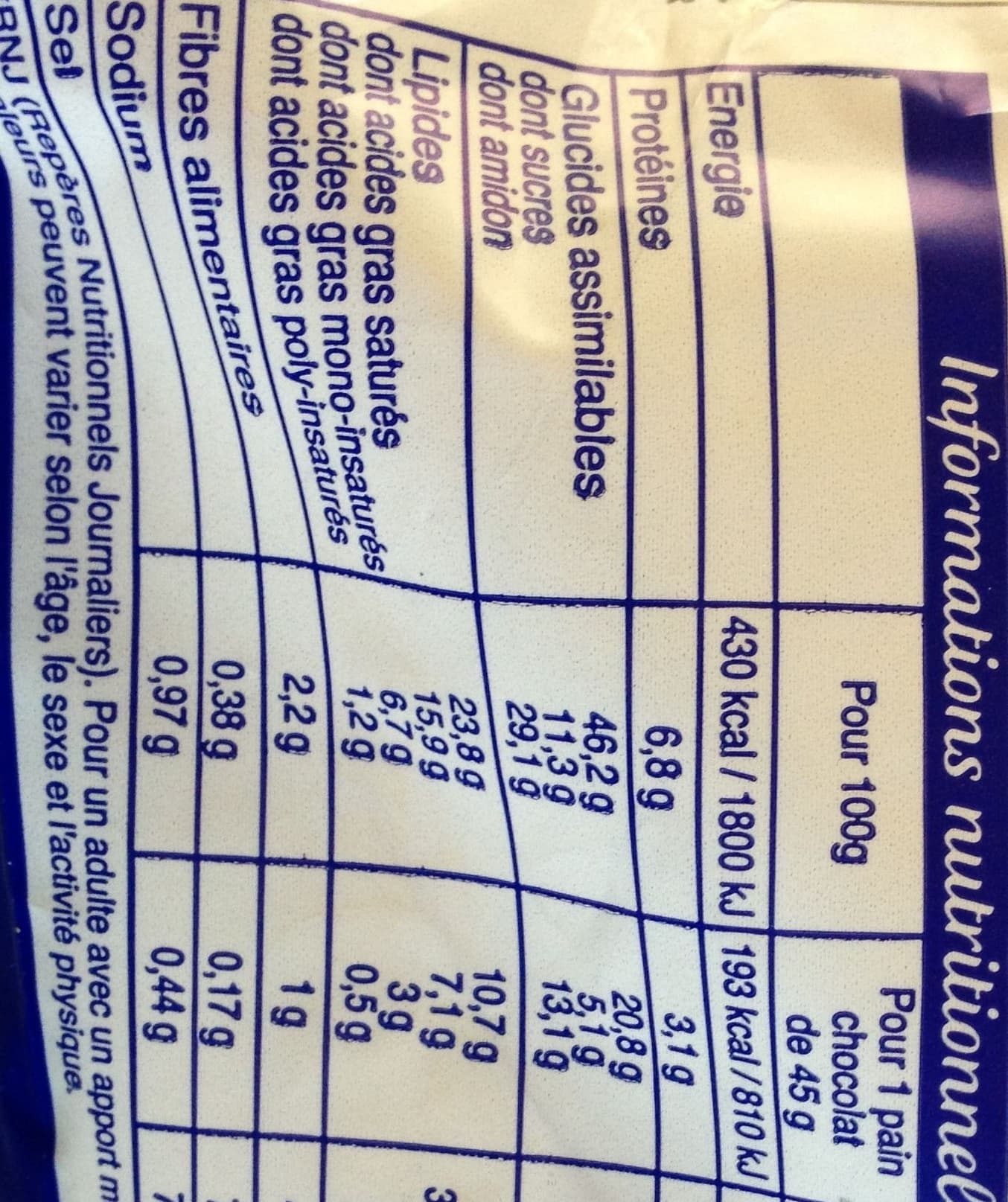Brioche Pasquier 8 pains au chocolat au levain packshot