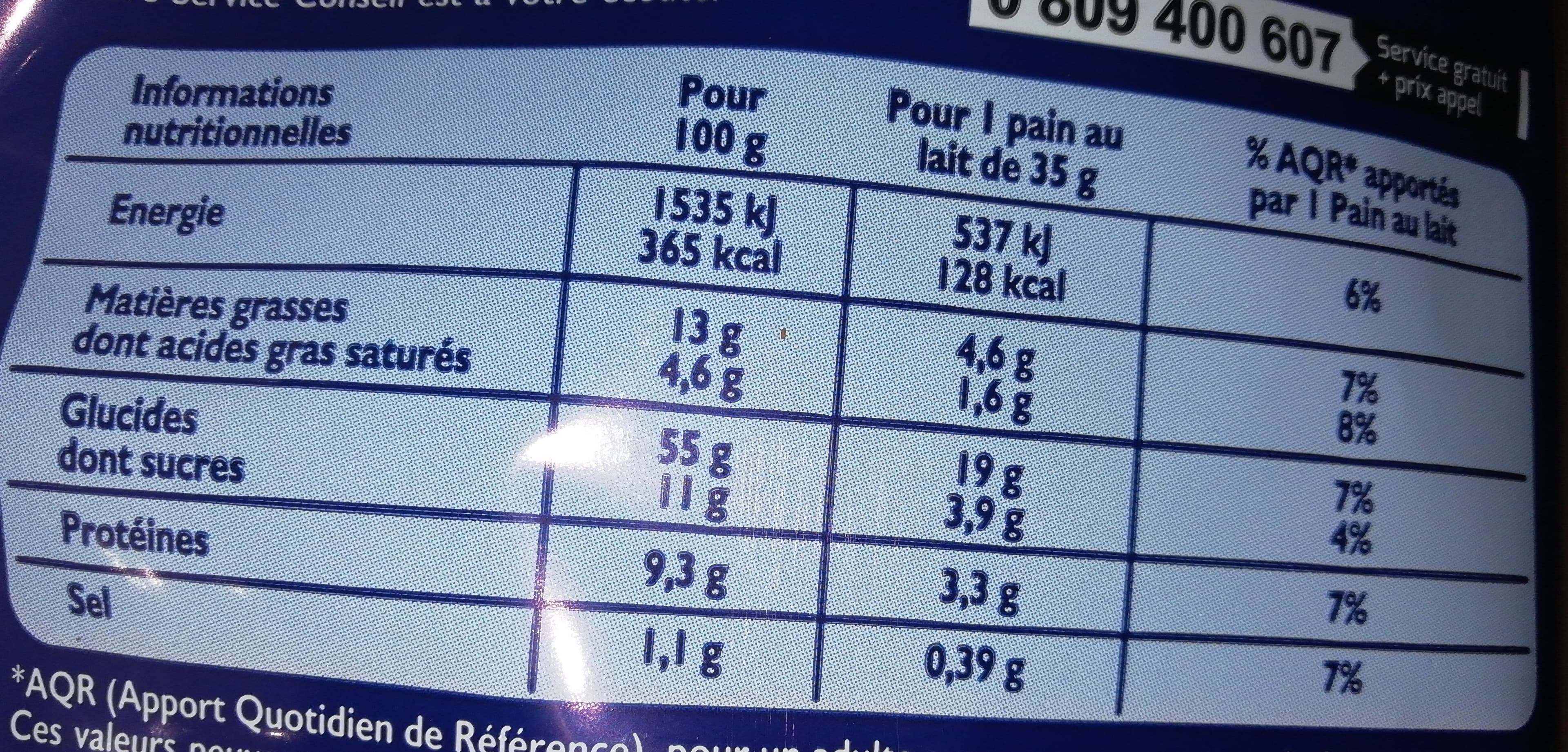 Brioche Pasquier Pains au lait le paquet de 30 1kg500 packshot