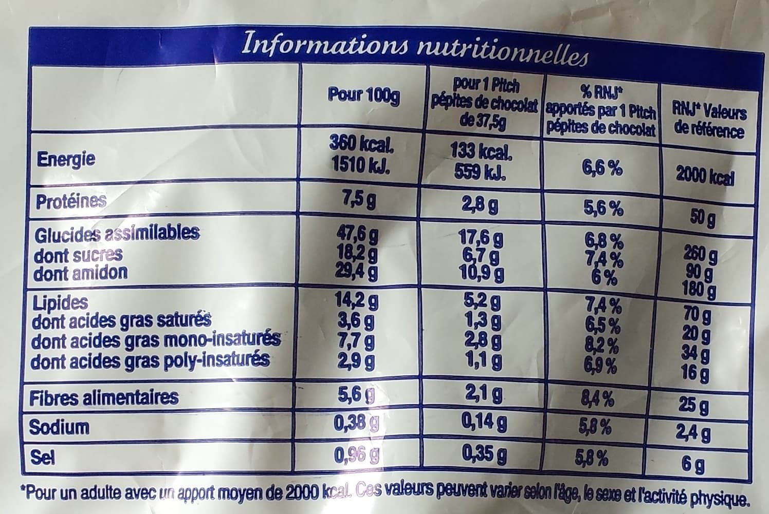 Brioche Pasquier Pitch brioches Pépites de Chocolat (x 8) packshot