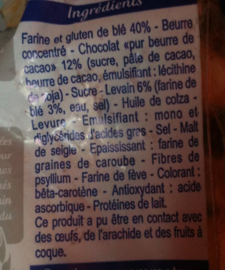 Brioche Pasquier Pains au Chocolat (x 8) au levain 360 g - Brioche Pasquier packshot