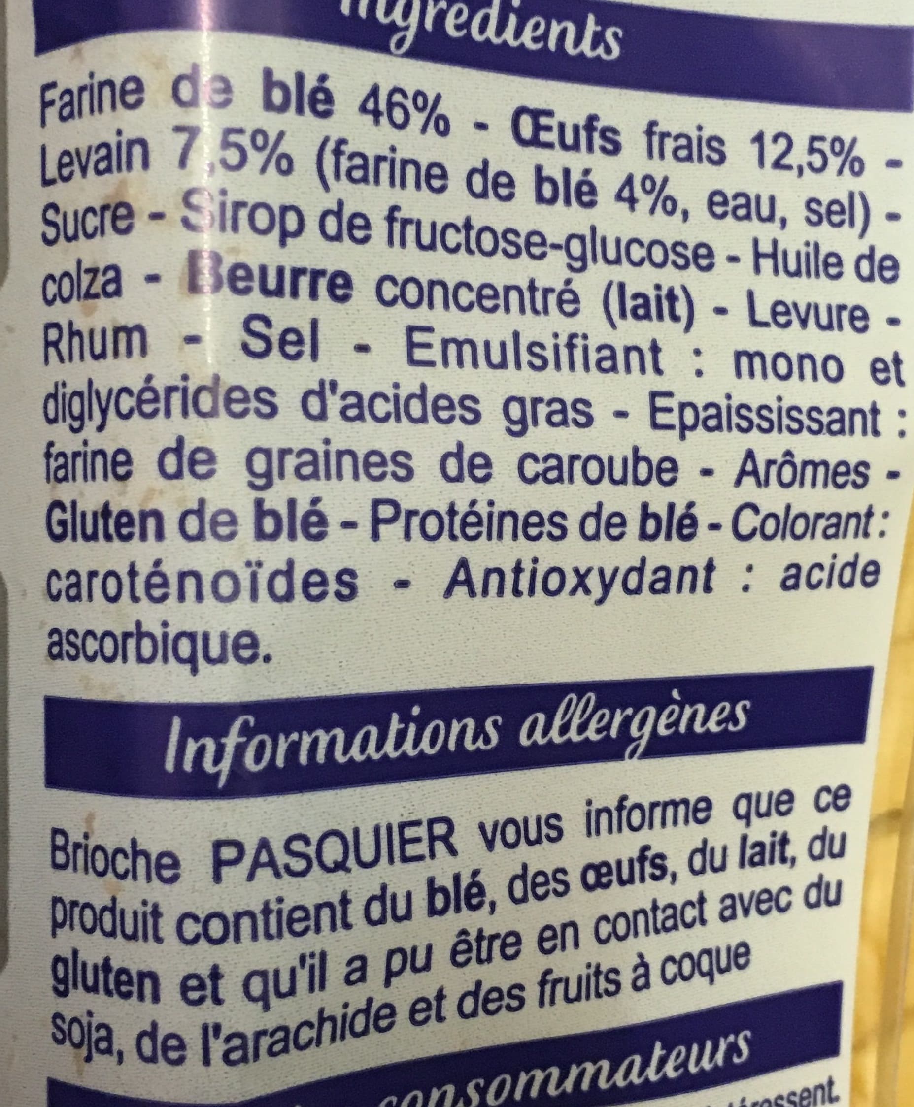 Brioche Pasquier Brioche en tranches au levain packshot