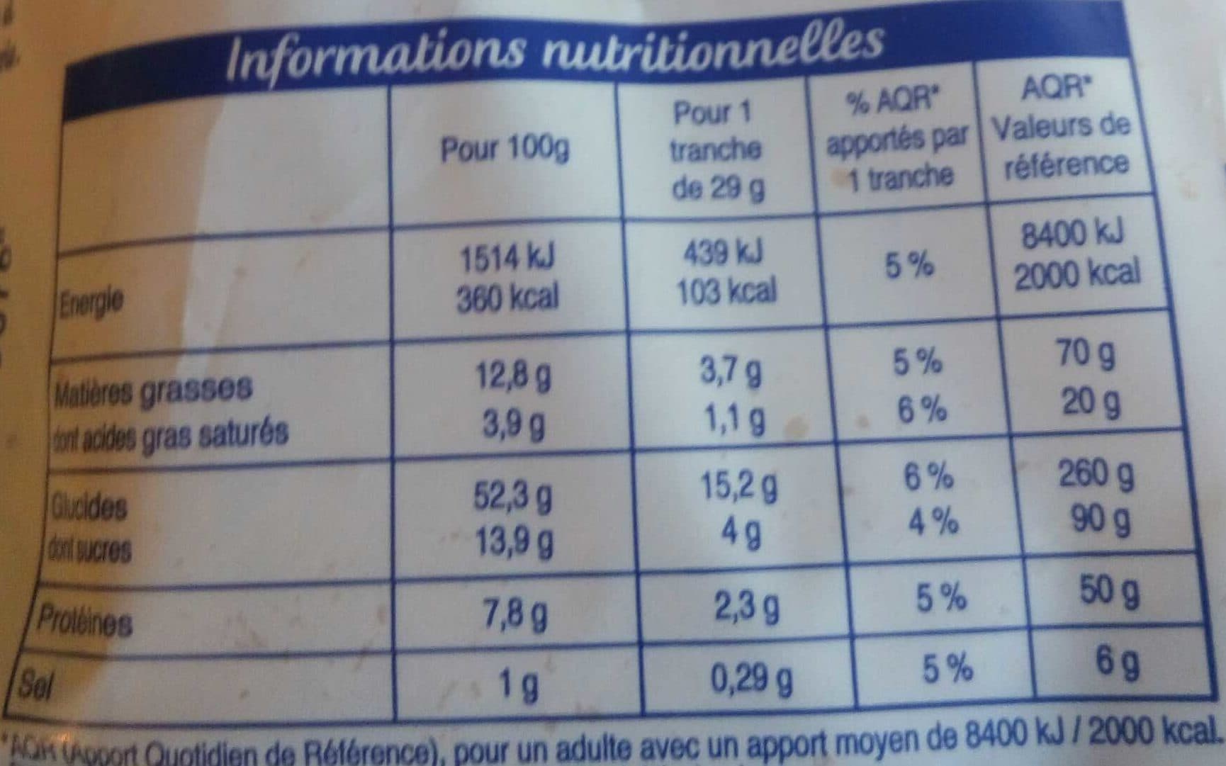 Brioche Pasquier Brioche en tranches au levain packshot