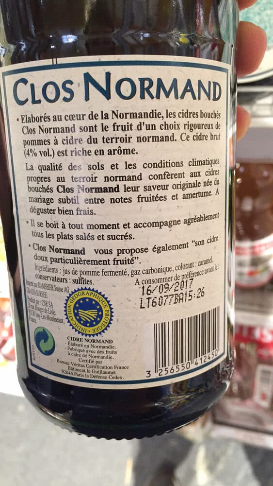 Open Food Facts Cidre bouché normand packshot