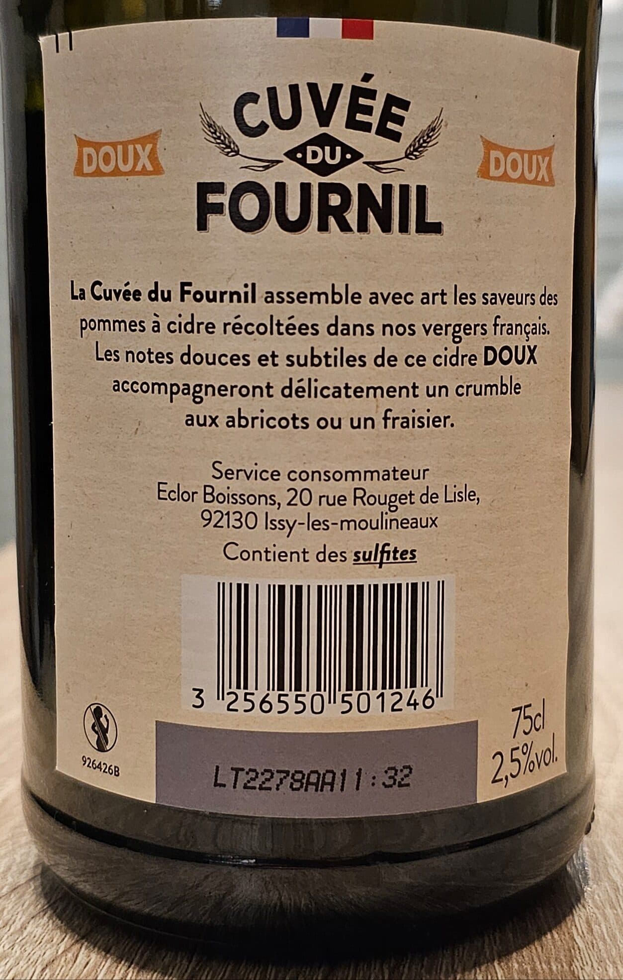 Ecusson La Cuvée du Fournil - Cidre doux packshot