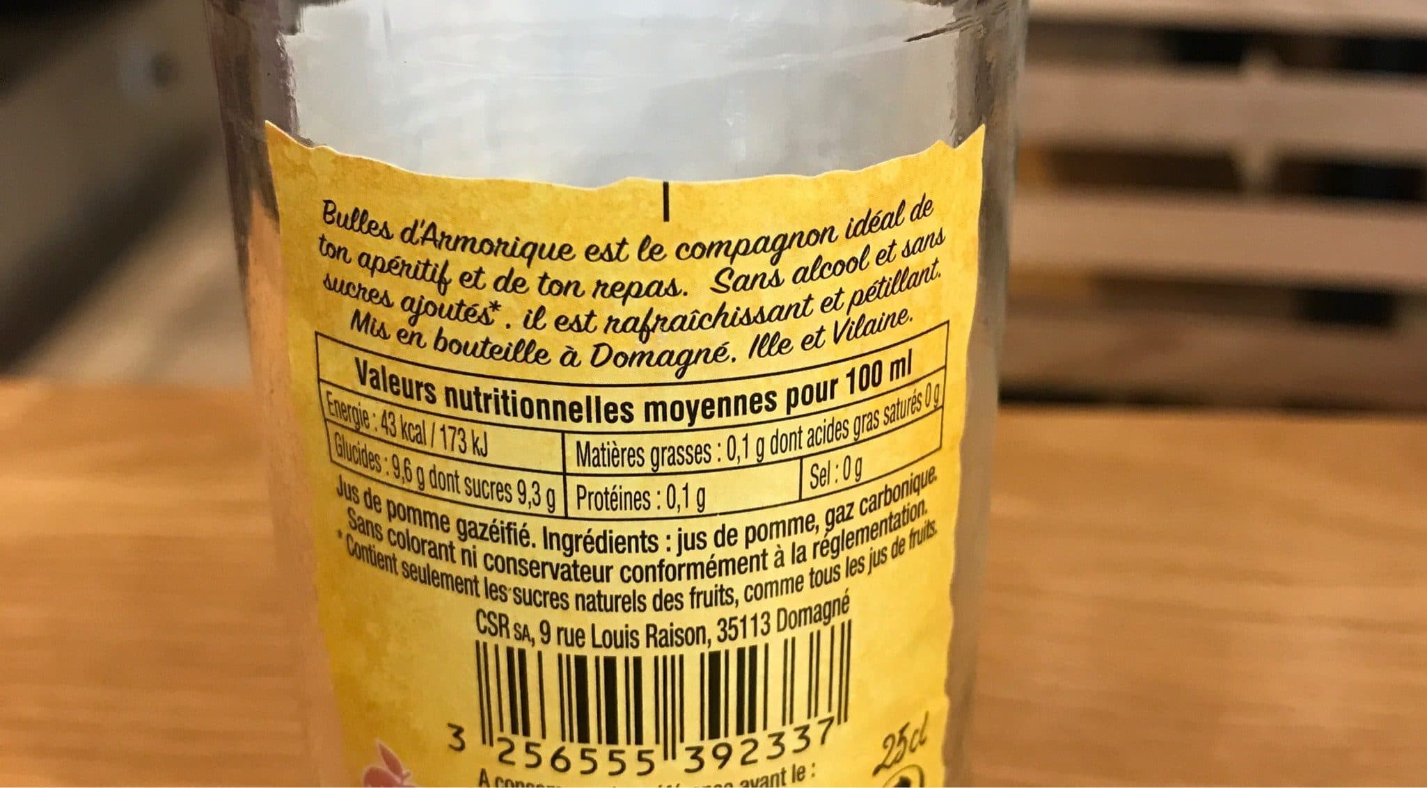 Bulles D'armorique Jus de pomme gazéifié packshot