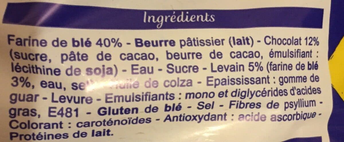 Pasquier 1 Pain au chocolat packshot