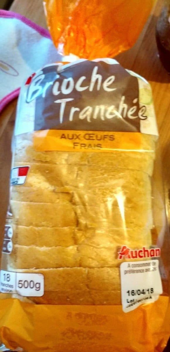 Open Food Facts Brioche tranchée aux œufs frais packshot