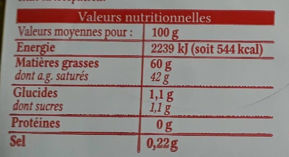 Fléchard Beurre à teneur réduite en matière grasse 60% packshot