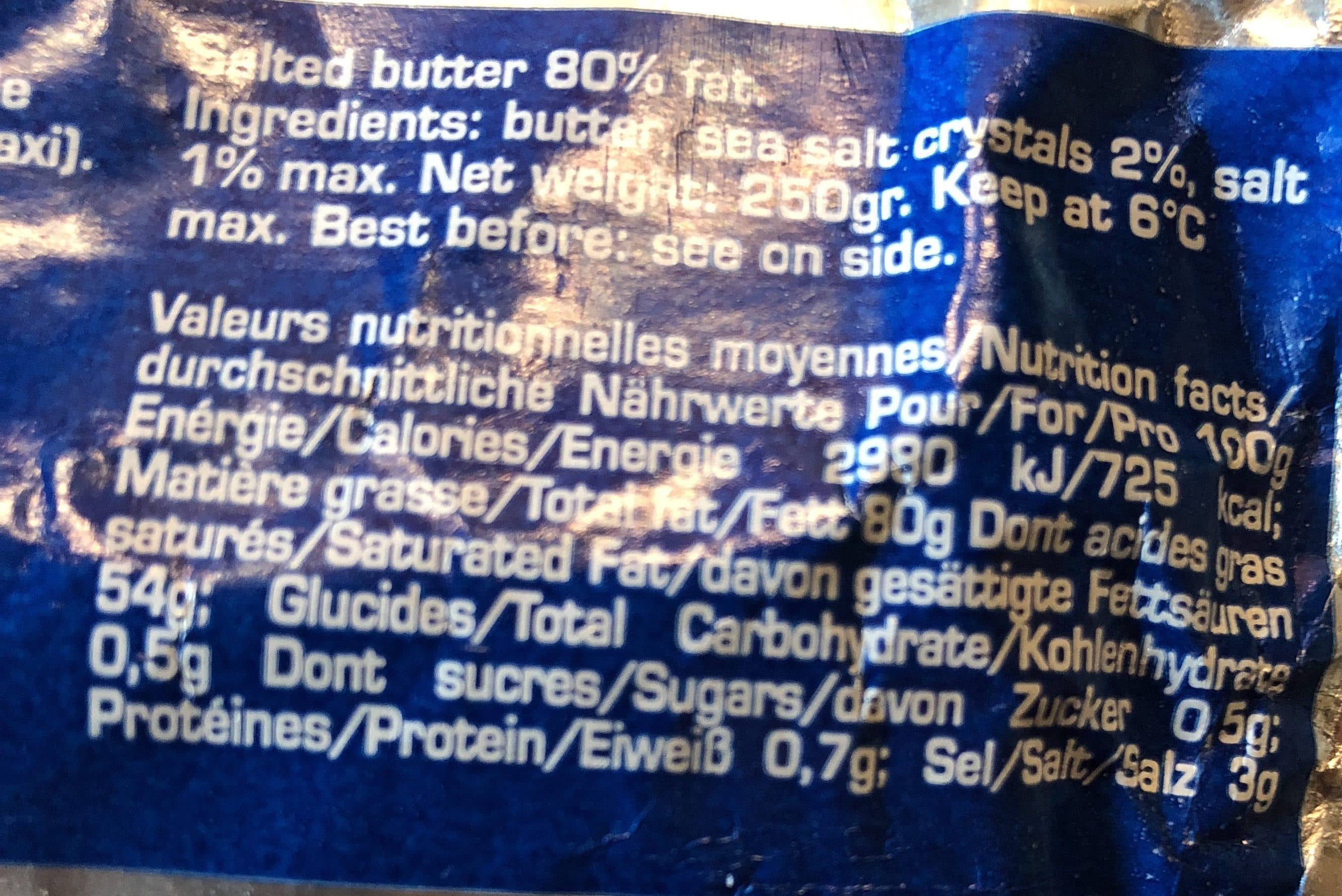 Gillot Beurre demi sel packshot