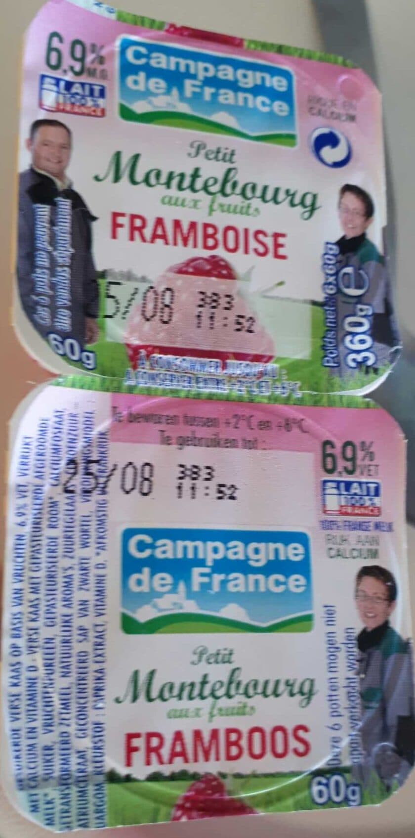 Campagne de France Petit Montebourg aux fruits - framboise packshot