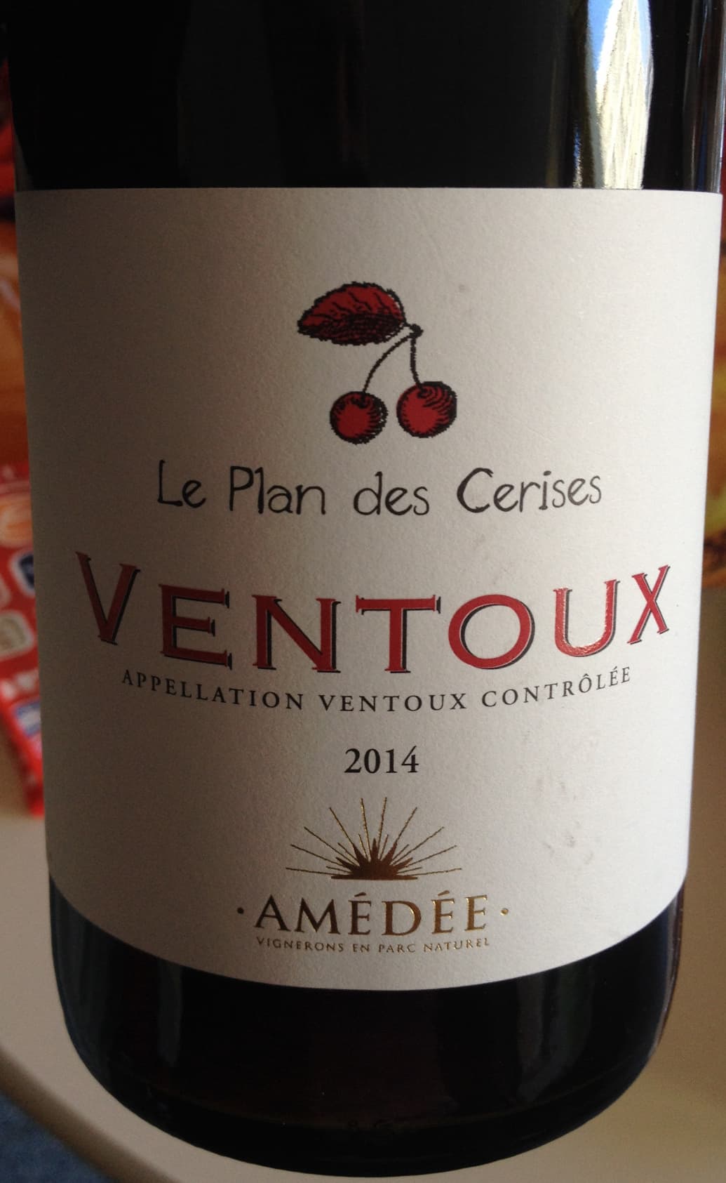 Caves Amédée Ventoux 2014 packshot