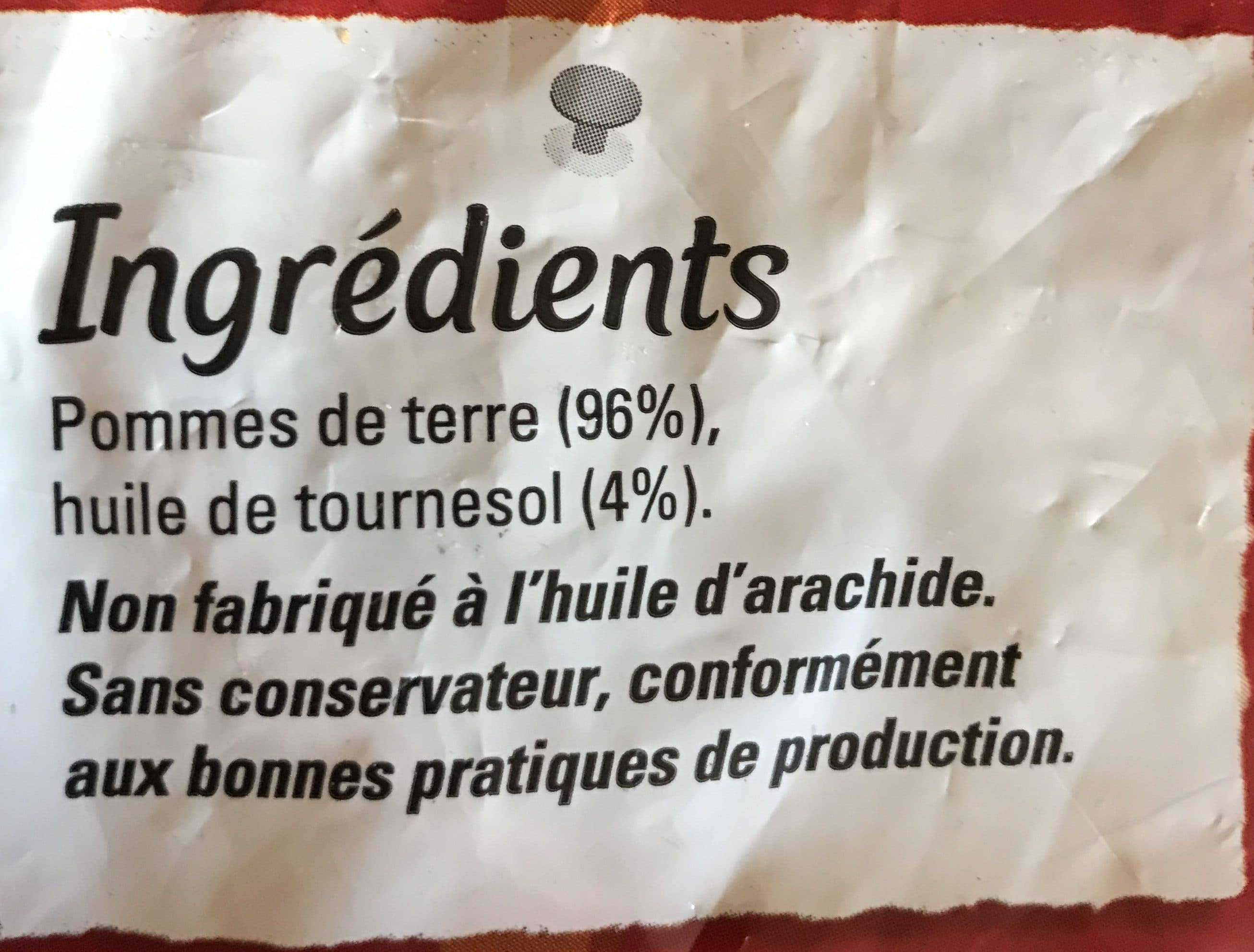 McCain Frites Tradition packshot