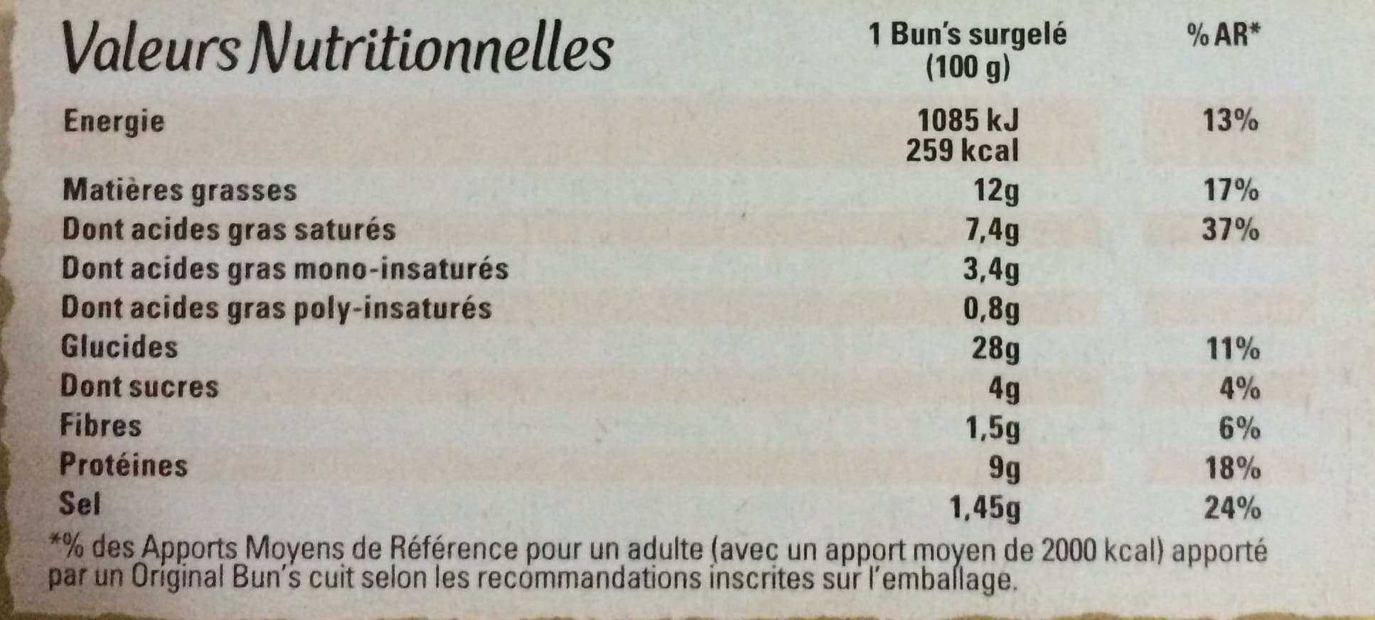 McCain Original Bun's 4 poulets fromage frais packshot