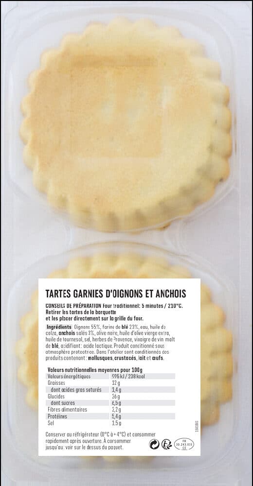 Coudène Les Pissaladières packshot