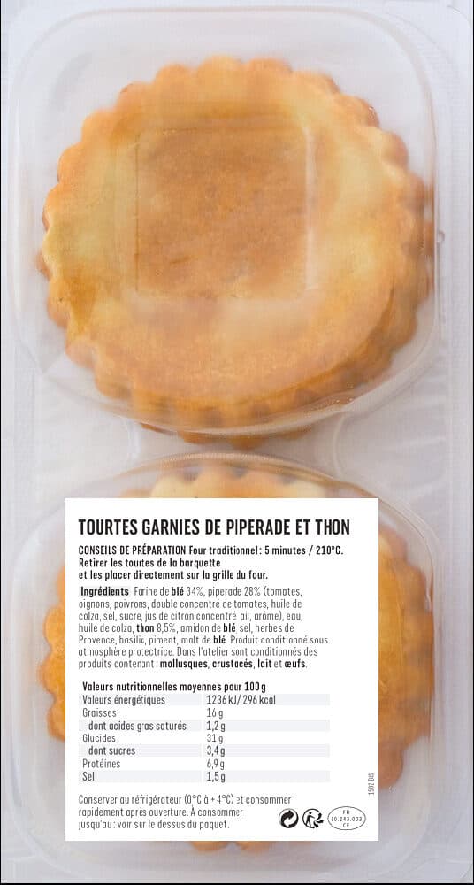 Coudène Tourtes basquaises Coudène packshot