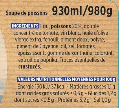Coudène Soupe de poisson du pêcheur packshot