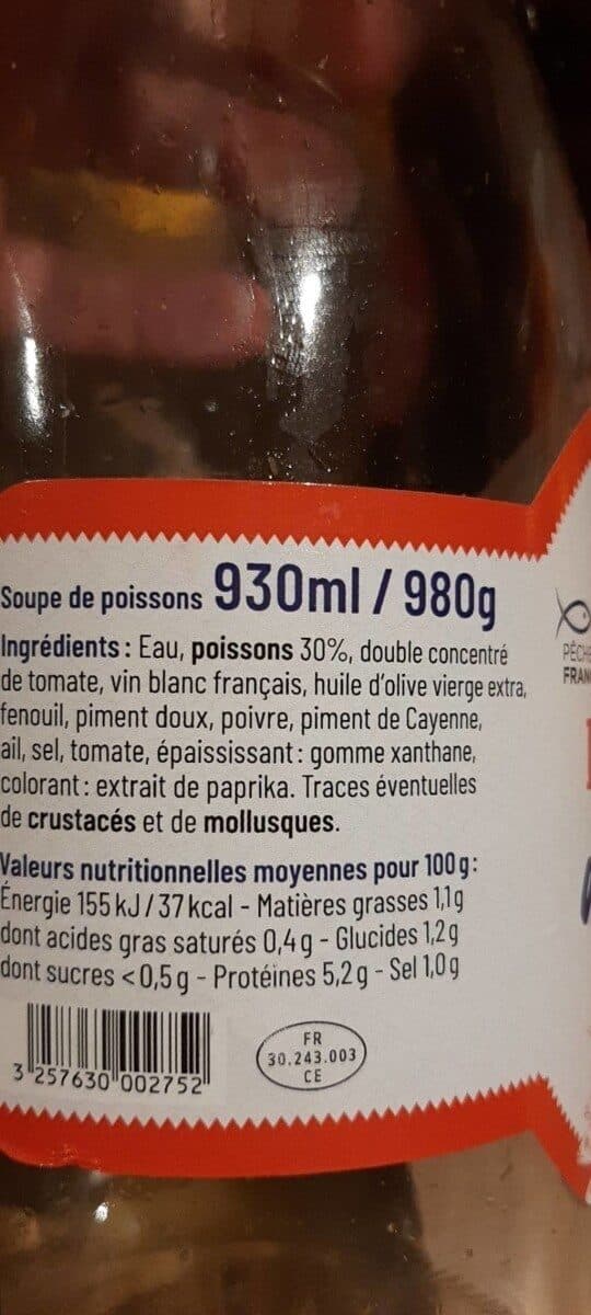 Coudène Soupe de poisson du pêcheur packshot