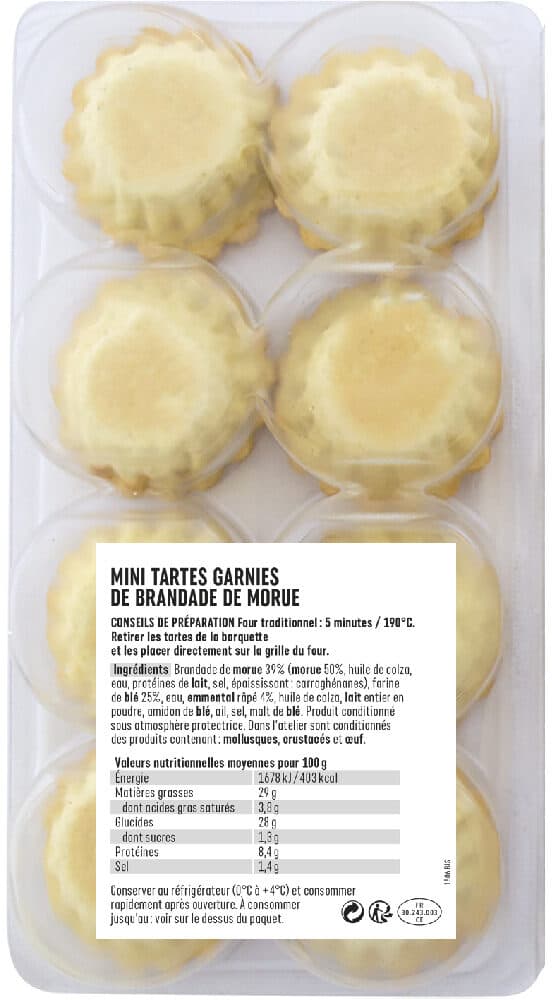 Coudene Brandade apéro packshot
