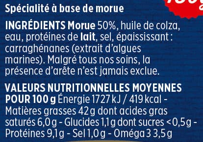 Coudène Brandade de morue packshot
