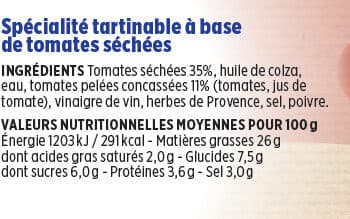 Coudène Délice de tomates séchées Coudène packshot