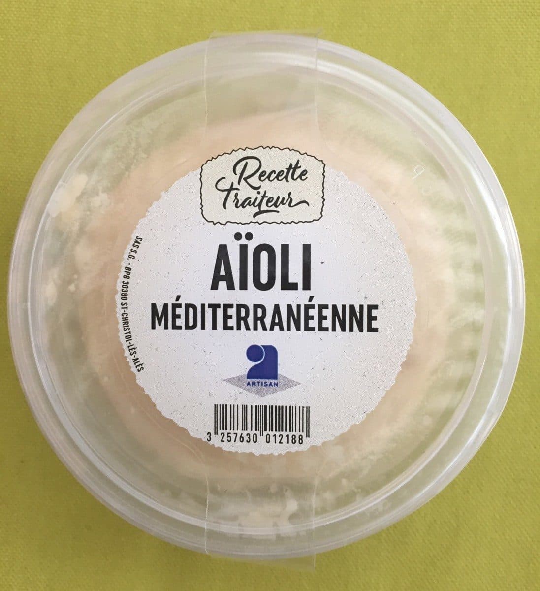Open Food Facts Aïoli Méditerranéenne packshot