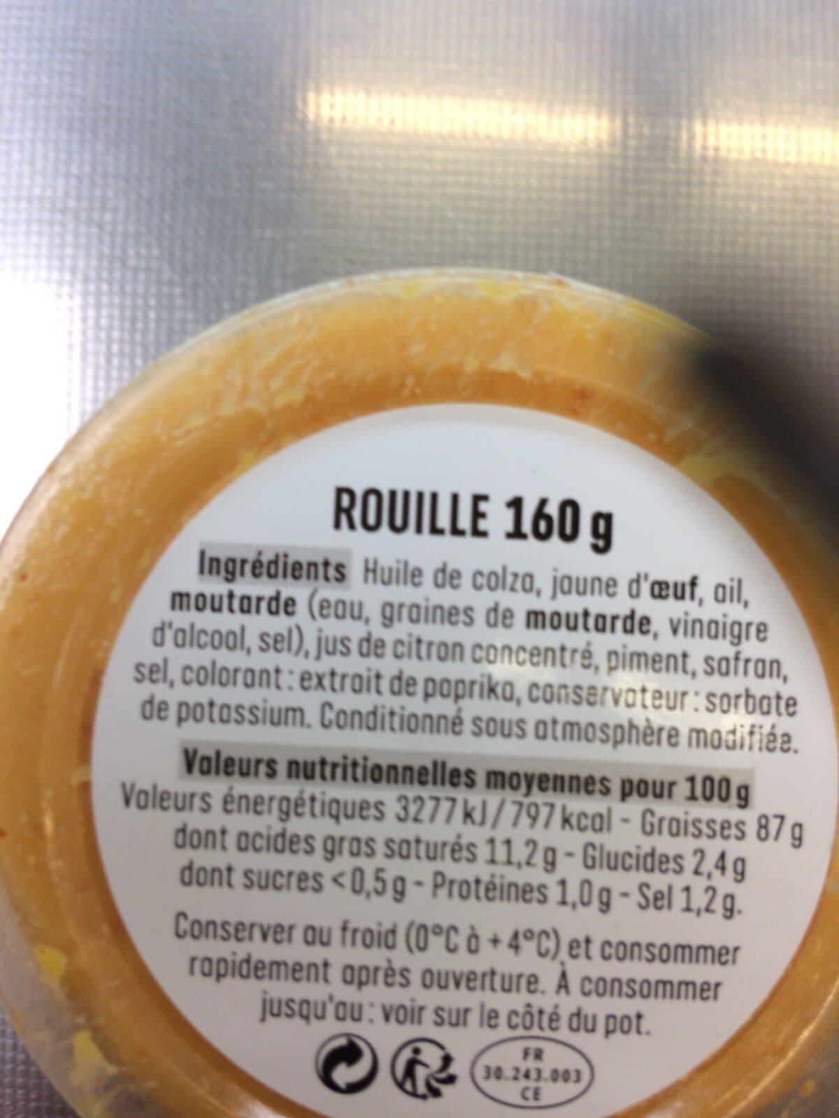 Open Food Facts Rouille Méditerranéenne packshot