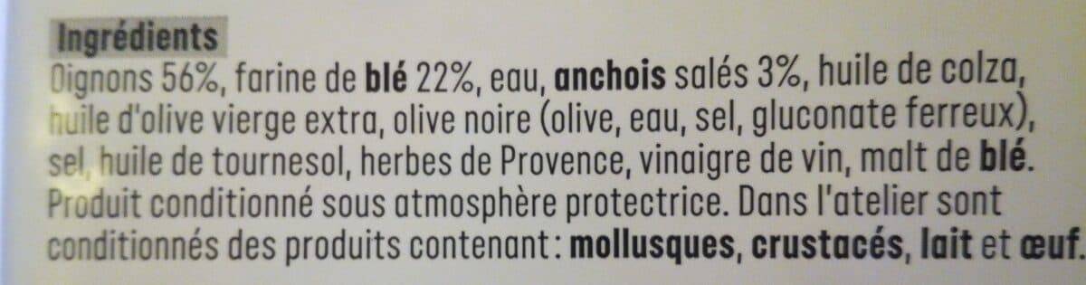 Open Food Facts Pissaladieres niçoises packshot