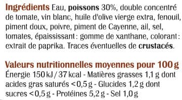 Coudène Soupe de poissons à la sétoise packshot