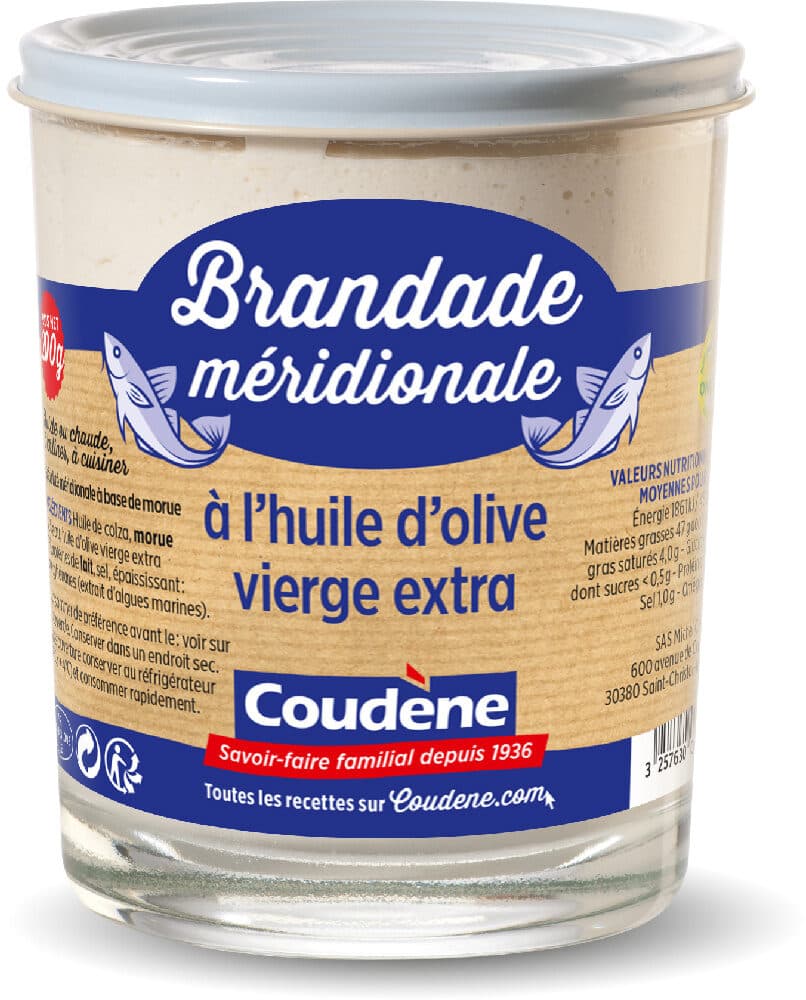 Coudène Brandade huile d’olive packshot