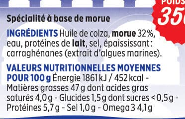 Coudène Brandade de morue Coudène packshot