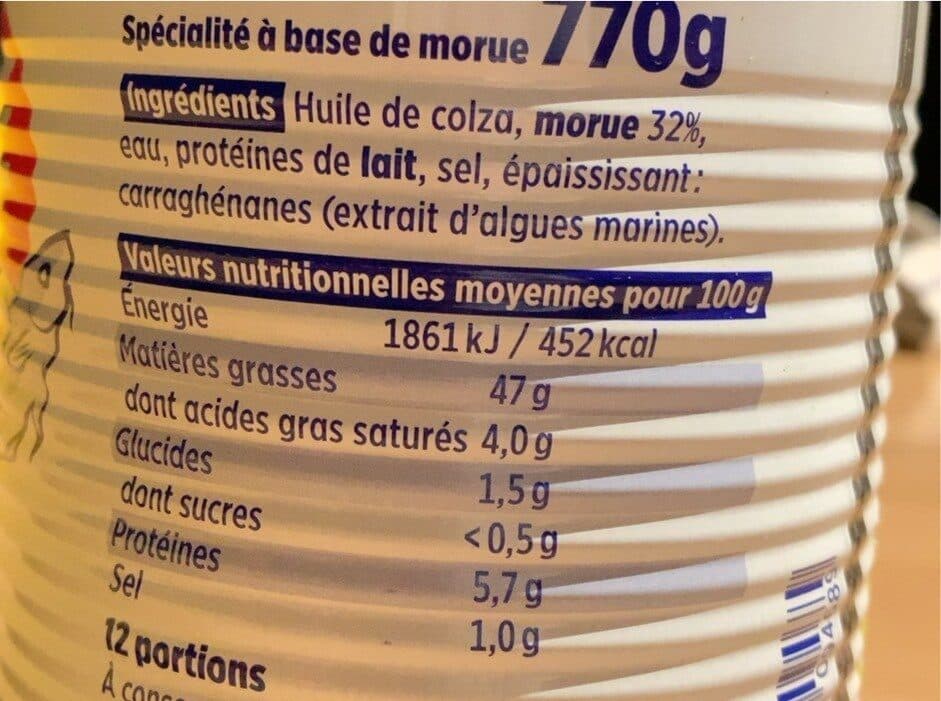 Coudène Brandade de morue packshot