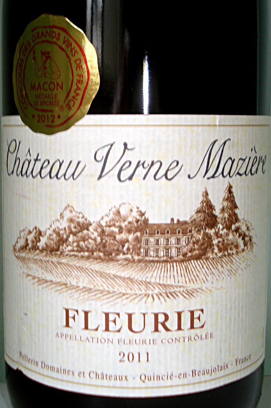 Verne Mazière Fleurie Chateau Verne Mazière 2011 packshot