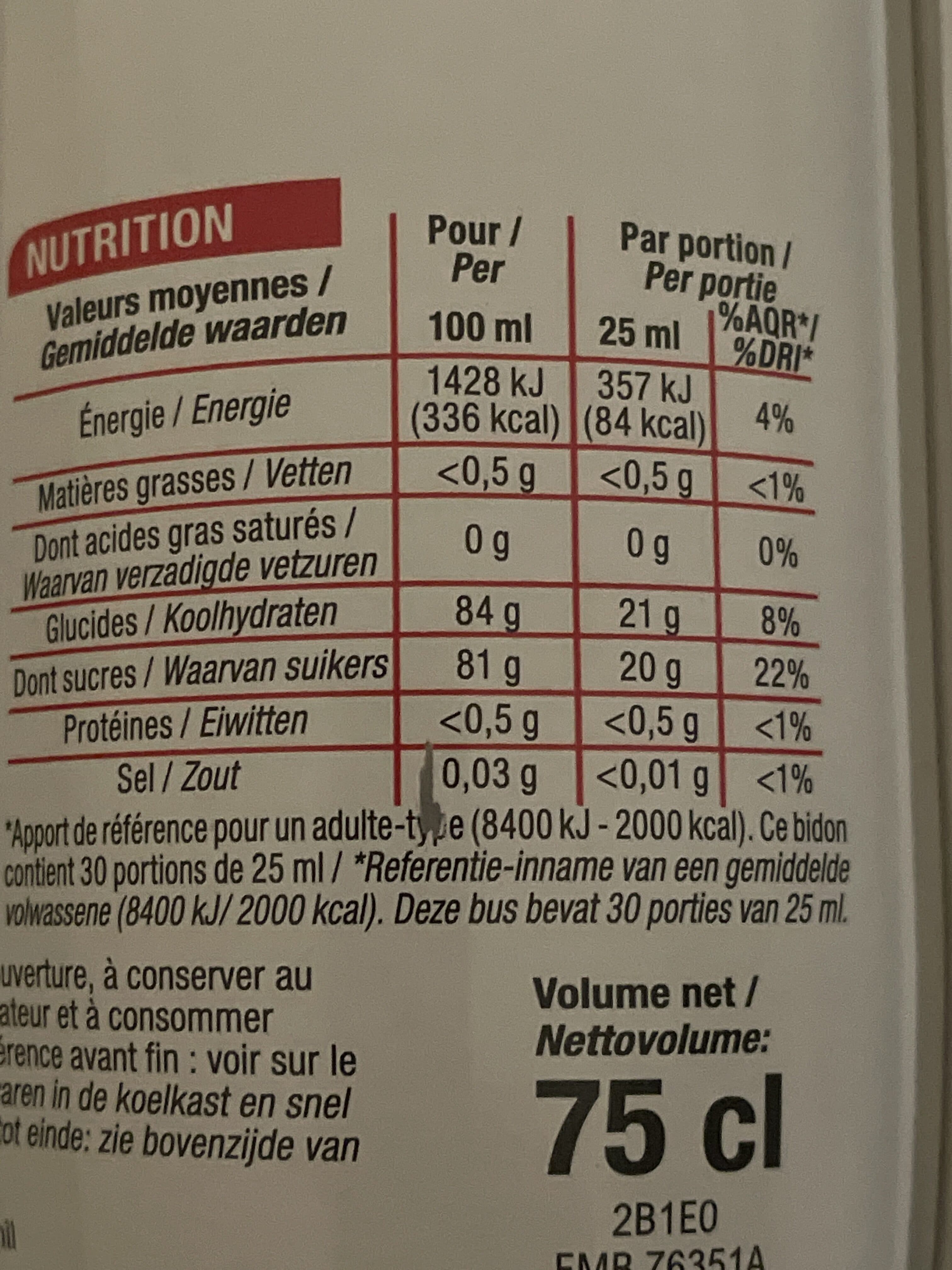 Cora Sirop de grenadine packshot