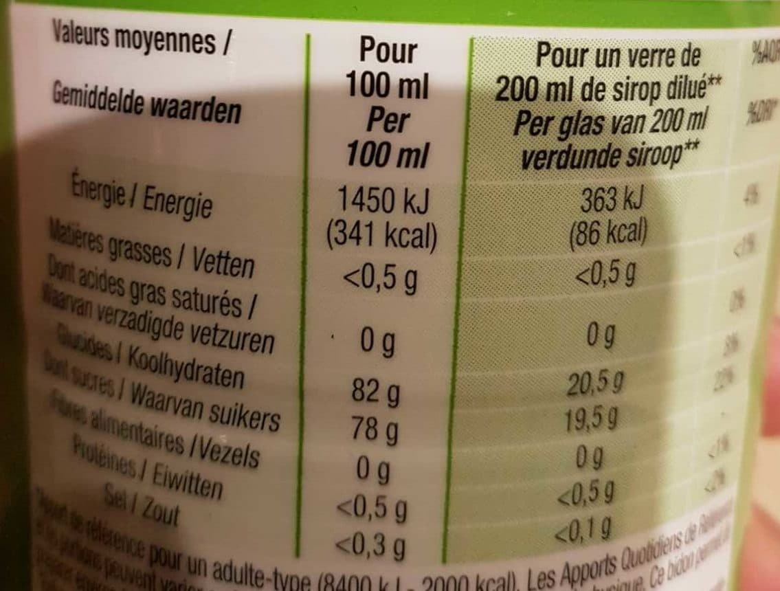 Cora Sirop de pomme packshot