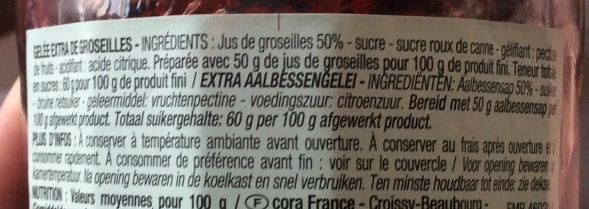 Cora Groseille - Gelée extra packshot