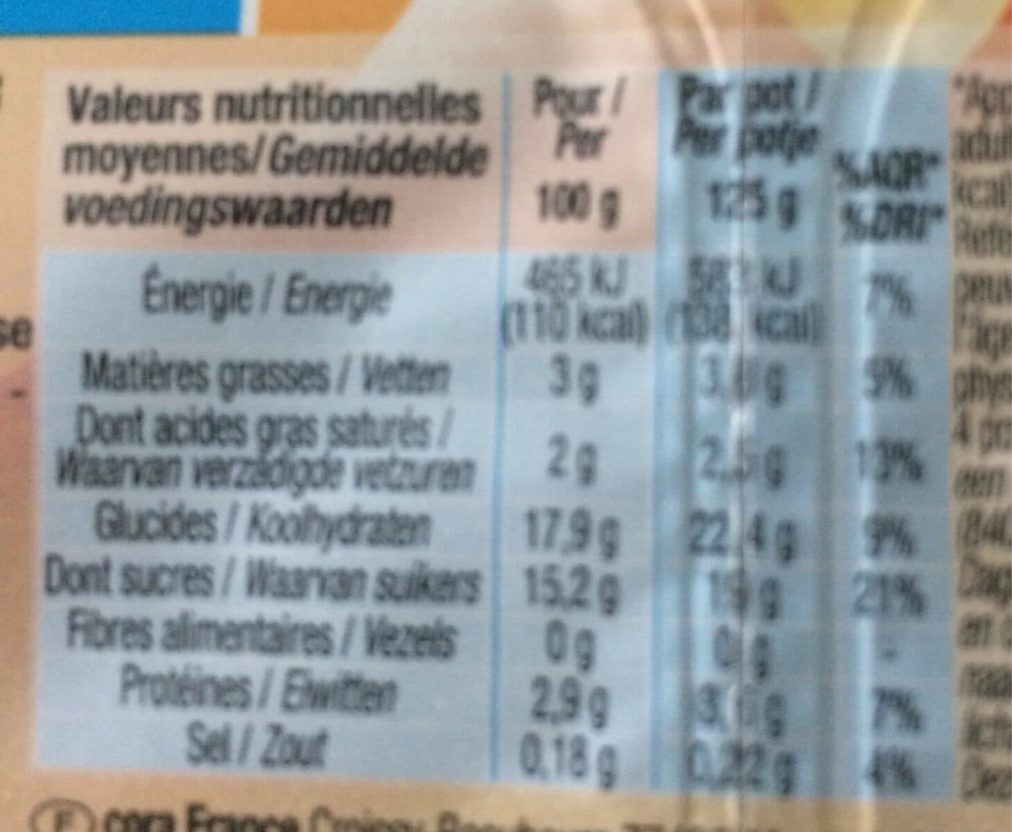 Cora Crèmes Dessert à La Vanille, 4 Fois 125 Grammes, Marque Cora packshot