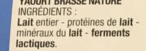 Cora Yaourt Brassé Nature packshot
