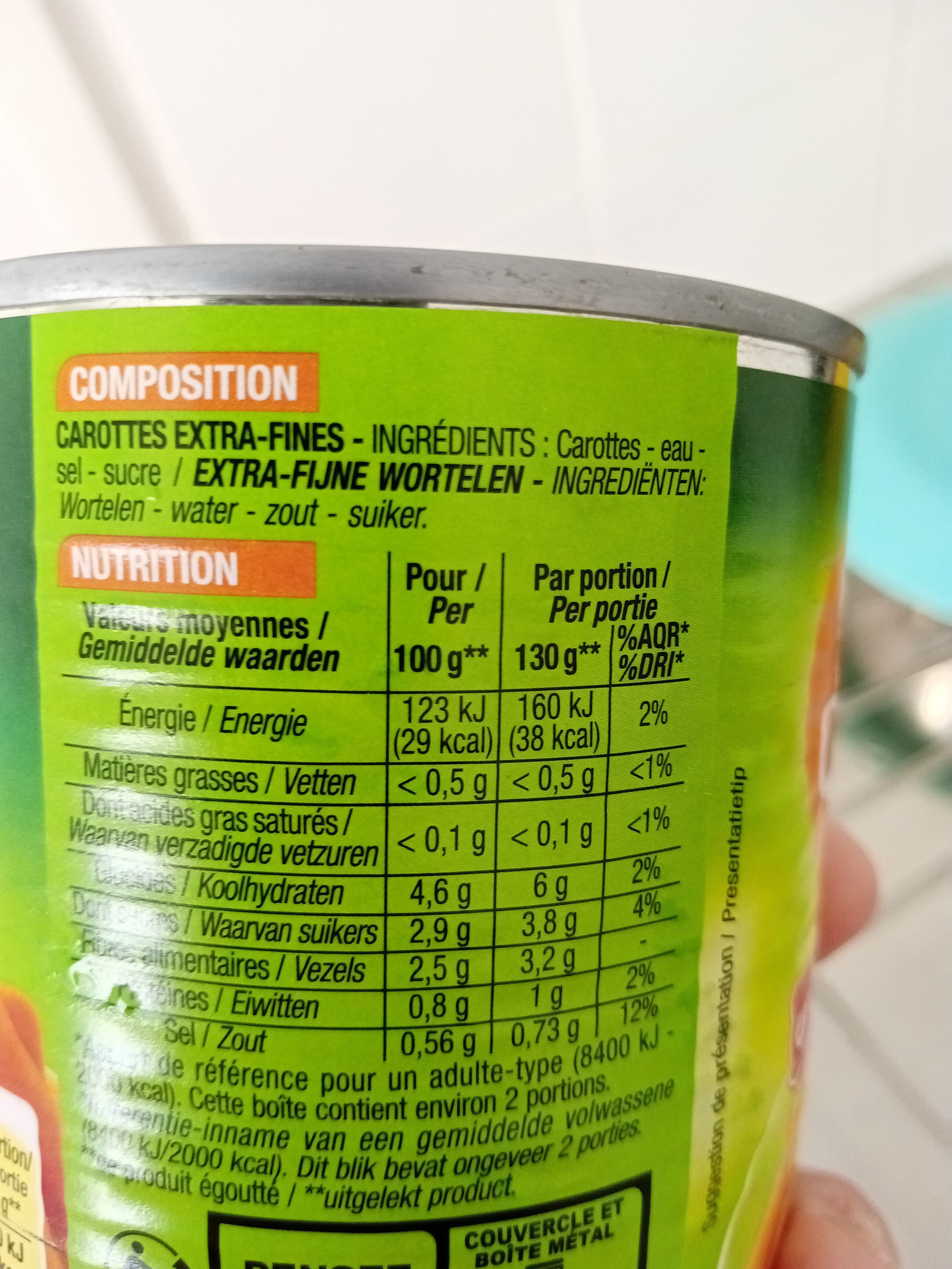 Cora Carottes Extra Fines packshot