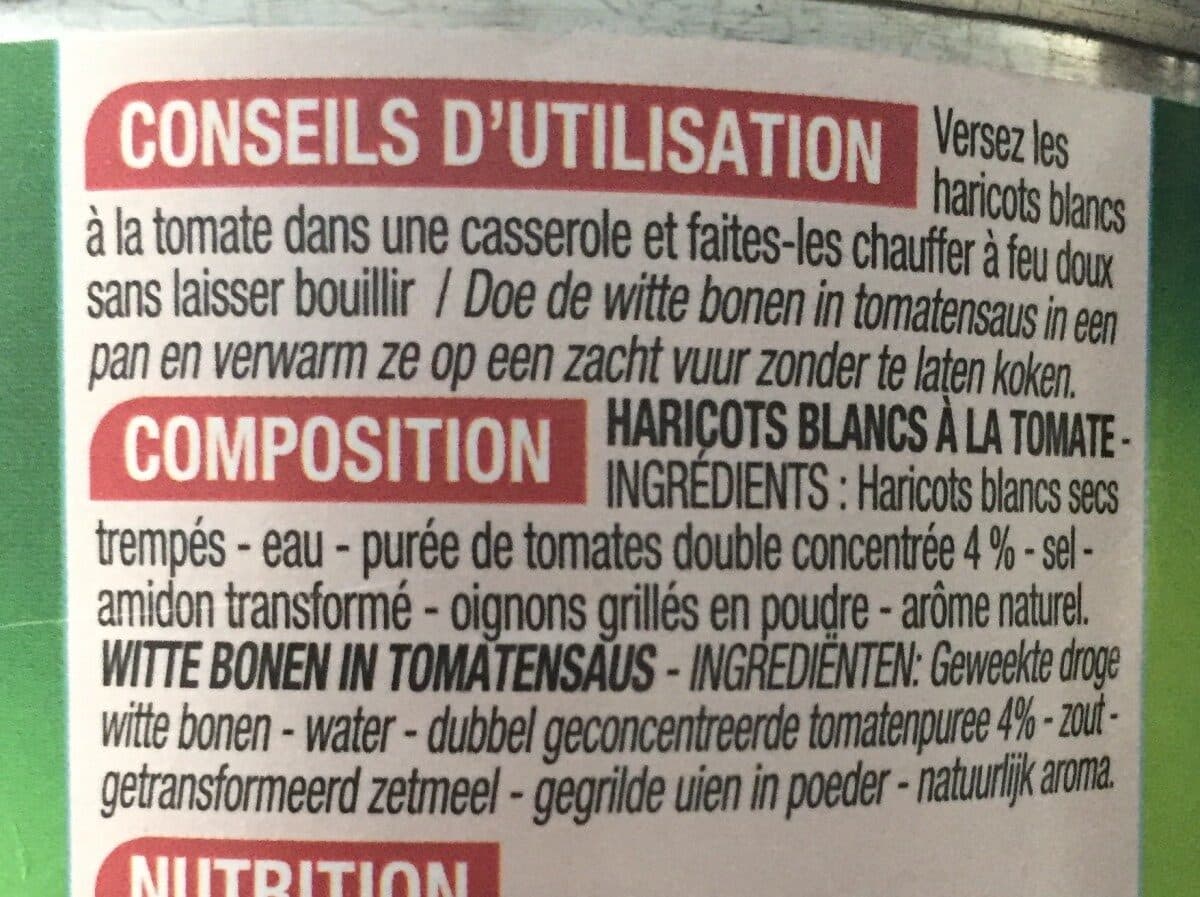 Cora Haricots blancs à la tomate packshot