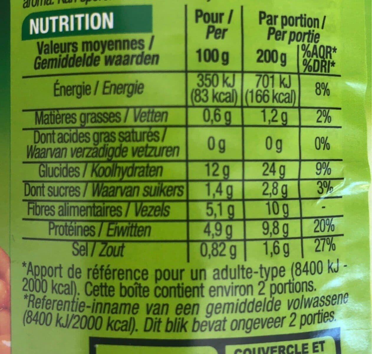 Cora Haricots blancs à la tomate packshot