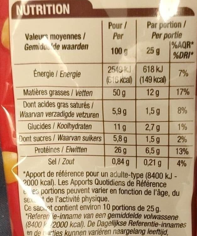 Cora Cacahuètes grillées et salées packshot