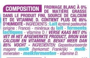 Cora Fromage blanc 0% de matière grasse packshot