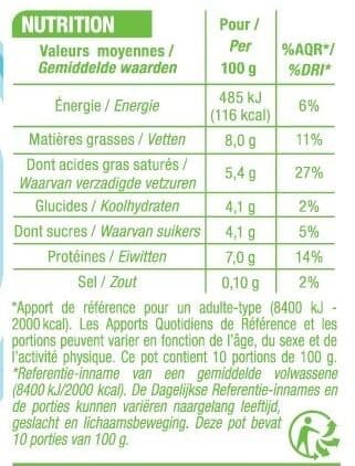 Cora Fromage blanc 8% de matière grasse packshot
