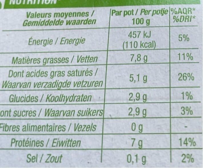 Open Food Facts Fromage Frais 7,8% packshot
